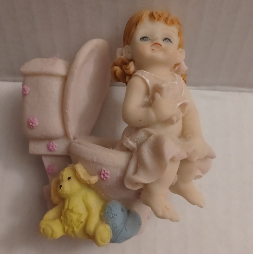 $4 Add-on Little Girl On Potty